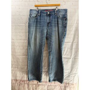 Rock Roll Cowboy Double Barrel Relaxed Straight Jeans Mens Size 42 (READ)